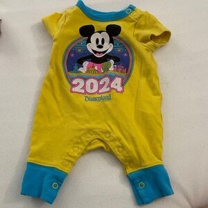 Disney Mickey Mouse Yellow and Blue Bodysuit